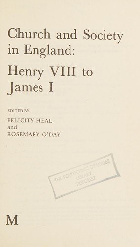 Church and society in England