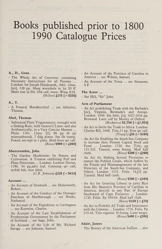 Early printed books