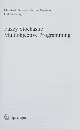Fuzzy Stochastic Multiobjective Programming