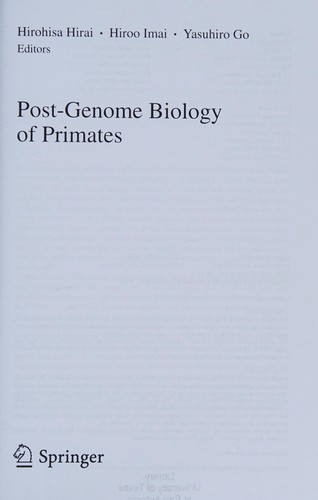 Post-genome Biology of Primates