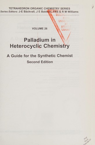 Palladium in Heterocyclic Chemistry