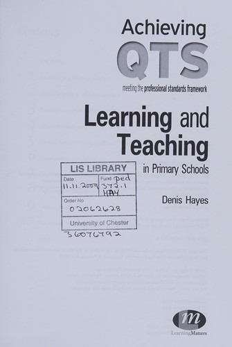 Learning and Teaching in Primary Schools