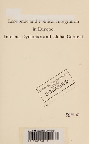 Economic and political integration in Europe