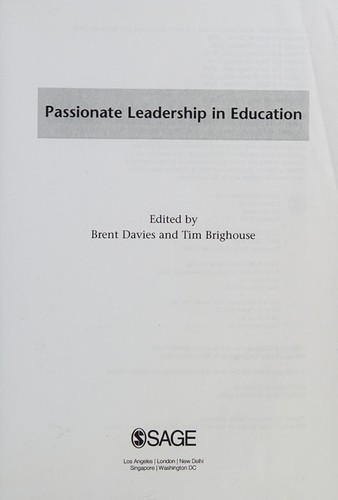 Passionate Leadership in Education