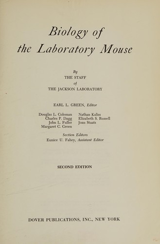 Biology of the Laboratory Mouse