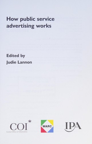 How Public Service Advertising Works