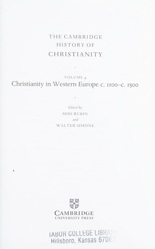 Christianity in Western Europe c. 1100-c. 1500