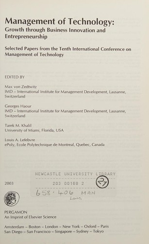 Management of Technology