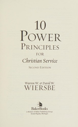 10 Power Principles for Christian Service