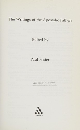 Writings of the Apostolic Fathers