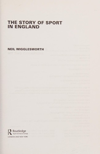 The story of sport in England