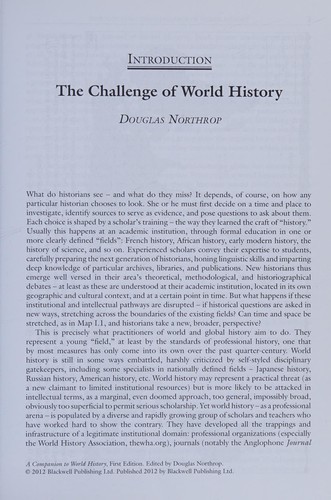 A companion to world history
