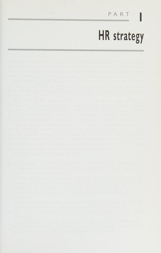 Value-based Human Resource Strategy