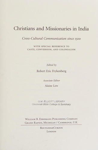 Christians and missionaries in India