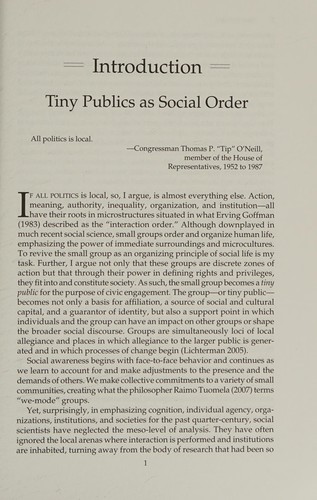 Tiny publics