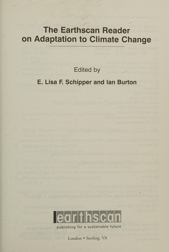 The Earthscan Reader on Adaptation to Climate Change