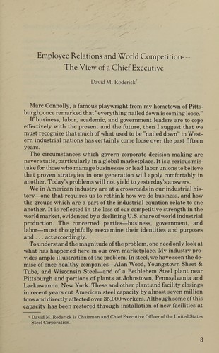 Employee Relations and Regulation in the '80s