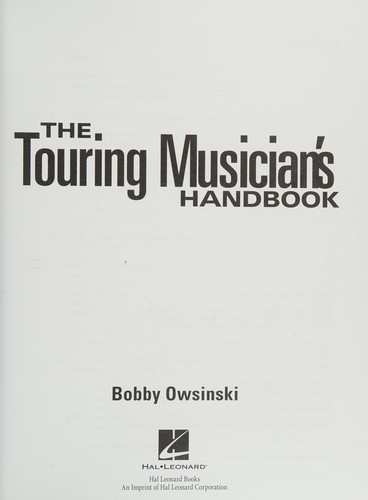 The Touring Musician's Handbook