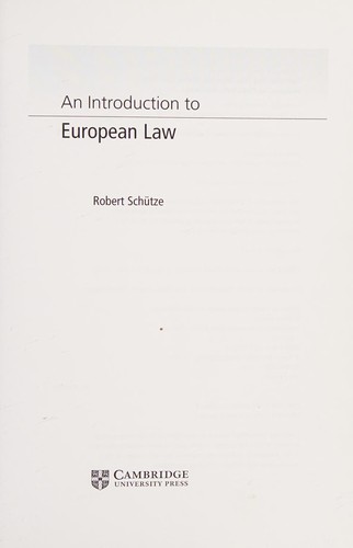 Introduction to European Law
