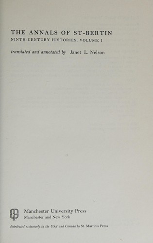 The Annals of St. Bertin