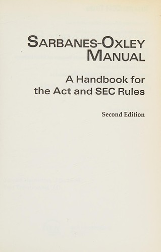 Sarbanes-Oxley manual
