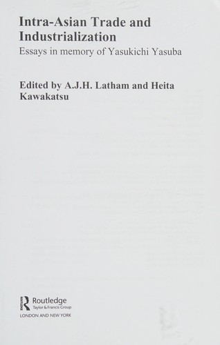 Intra-Asian Trade and Industrialization