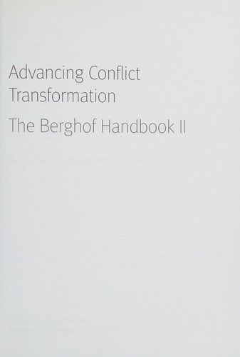 Advancing Conflict Transformation