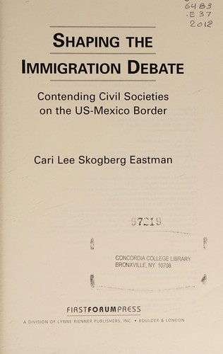 Shaping the Immigration Debate