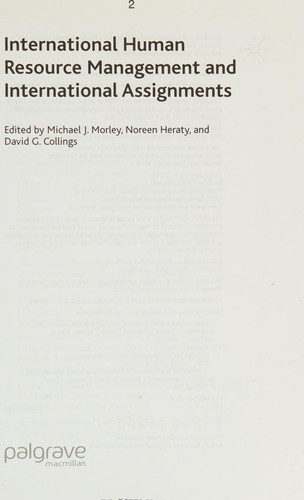International human resource management and international assignments