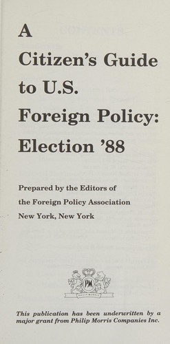A Citizen's Guide to U.S. Foreign Policy