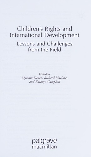 Children's Rights and International Development