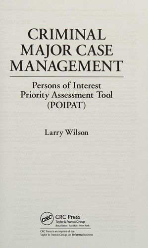 Criminal major case management