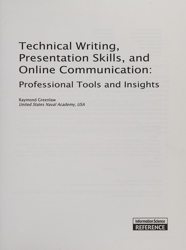 Technical writing, presentational skills, and online communication