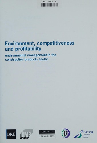 Environment, Competitiveness and Profitability
