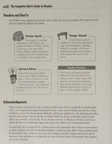 The complete idiot's guide to voodoo