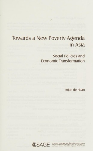 Towards a New Poverty Agenda in Asia