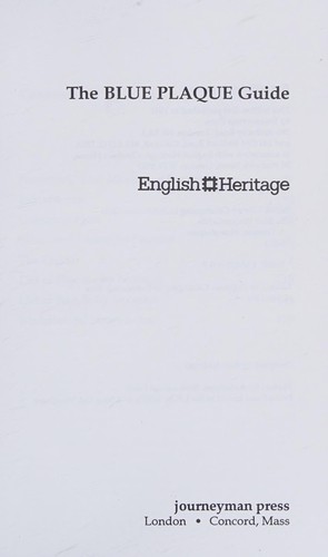 The Blue Plaque Guide