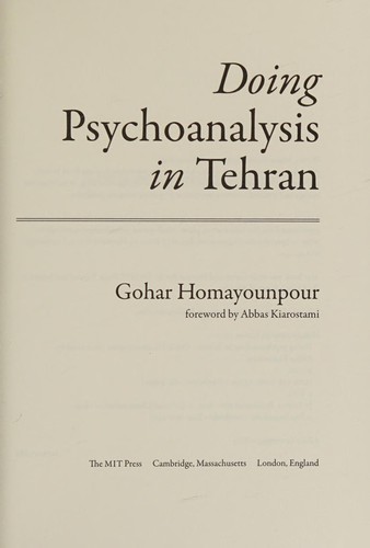 Doing psychoanalysis in Tehran