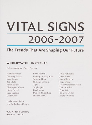 Vital Signs 2006-2007