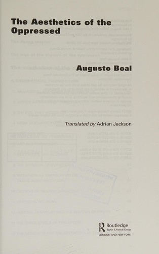 Aesthetics of the Oppressed