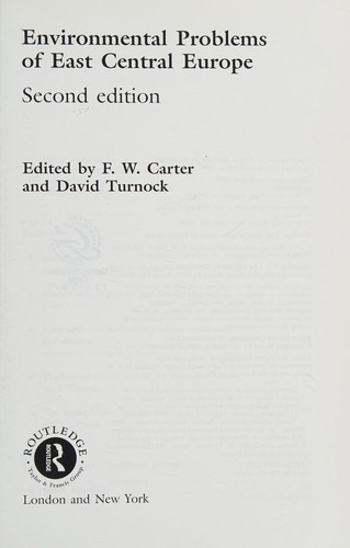 Environmental problems of East Central Europe
