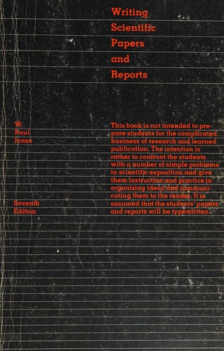 Writing Scientific Papers and Reports