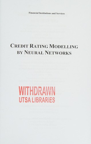 Credit Rating Modelling by Neural Networks