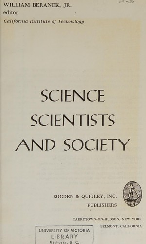 Science, Scientists, and Society