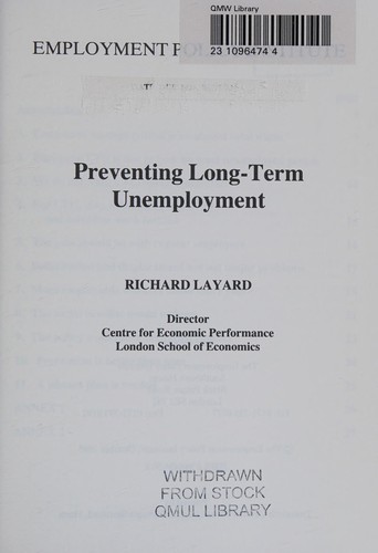 Preventing long-term unemployment