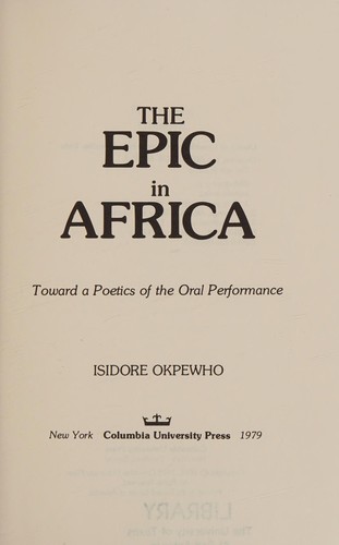 The epic in Africa