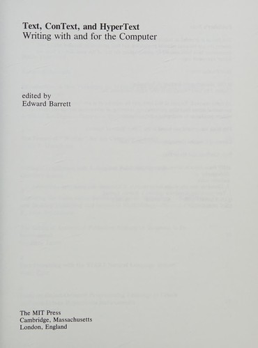 Text, Context, and Hypertext