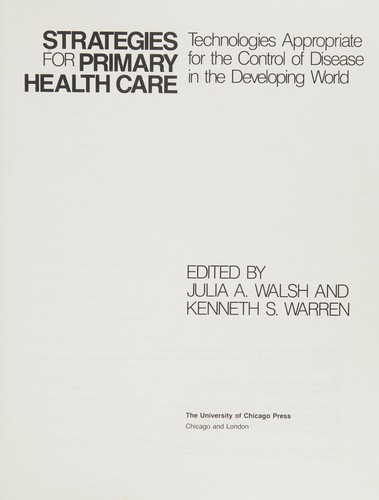 Strategies for Primary Health Care