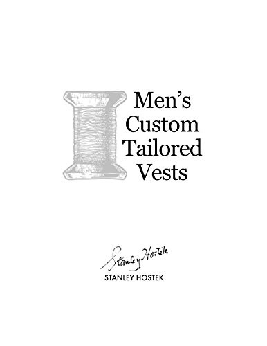 Men's custom tailored vests