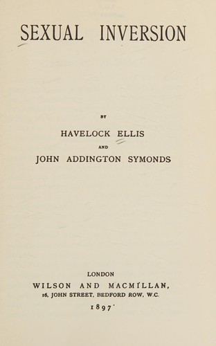 Studies in the Psychology of Sex, Vol. I
